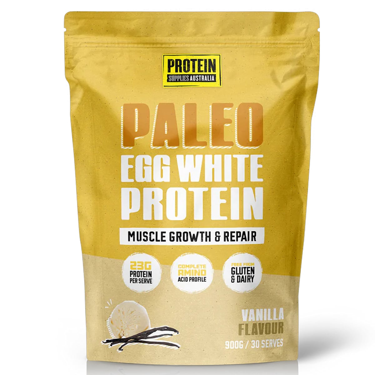 Protein Supplies Australia Paleo Pro Egg White Protein Vanilla Bean 900g | Healthylife