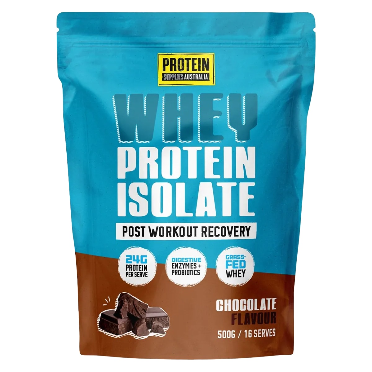 Protein Supplies Australia Whey Protein Isolate Chocolate 500g | Healthylife