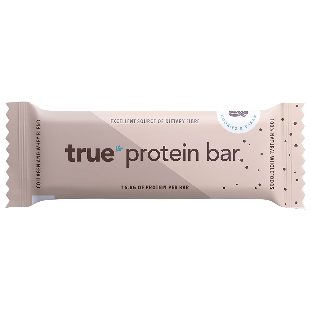 True Protein Protein Bar Cookies & Cream 63g | Healthylife