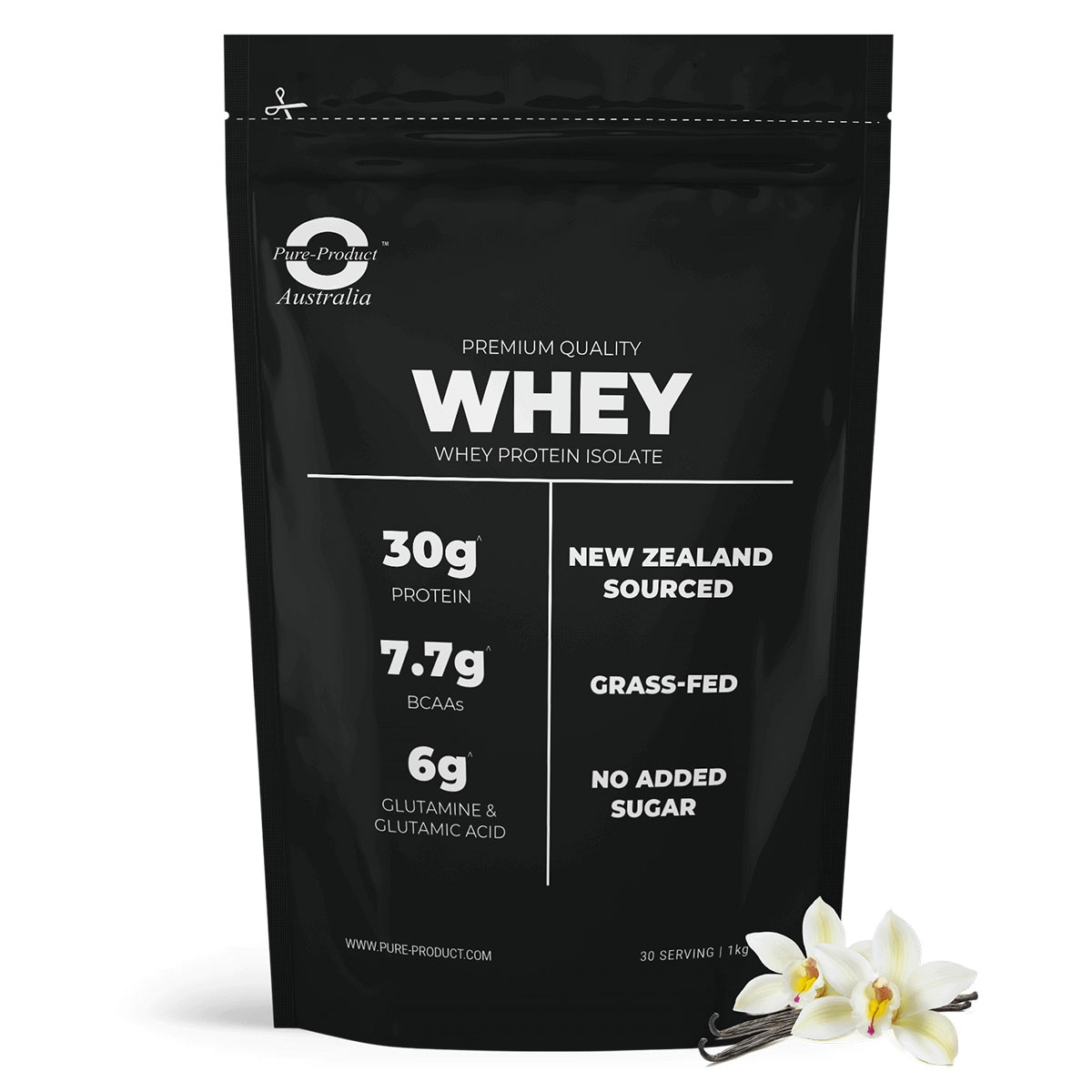 Pure Product Australia Whey Protein Isolate Vanilla 1kg | Healthylife