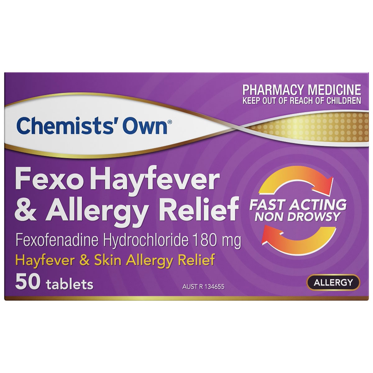 Chemists Own Fexo Fexofenadine 180mg 50 Tablets | Healthylife