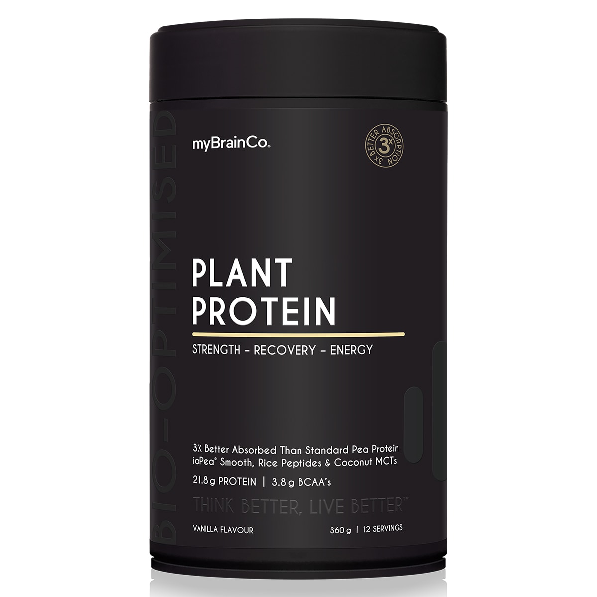 Mybrainco Performance Plant Protein Powder Vanilla 450g | Healthylife