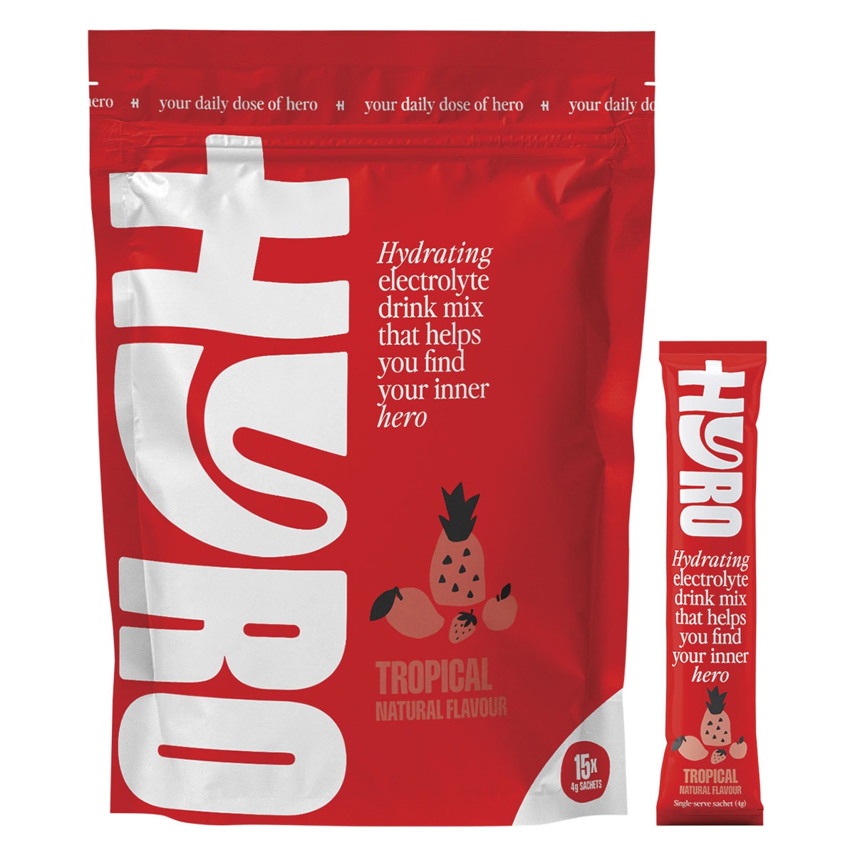 Hyro Sugar Free Electrolyte Powder Tropical 15 x 4g Sachets | Healthylife