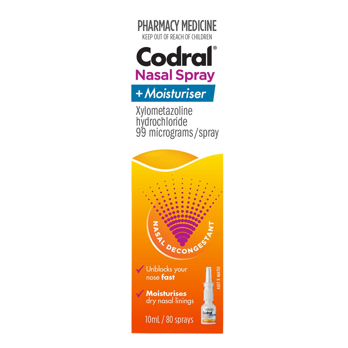Codral Nasal Spray + Moisturiser 10ml | Healthylife