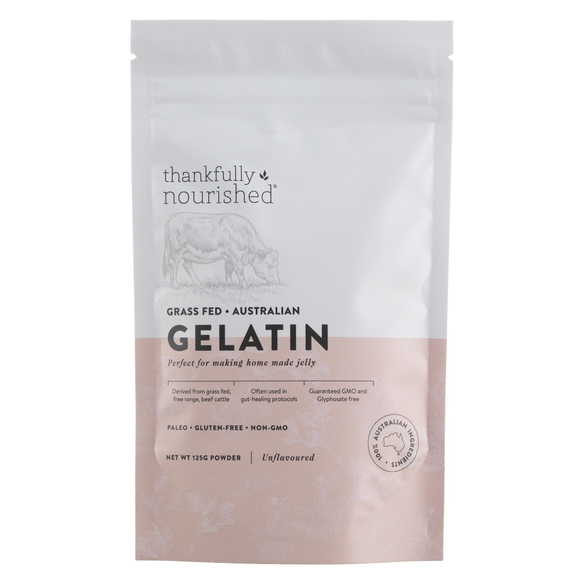 Thankfully Nourished Australian Gelatin 125g | Healthylife