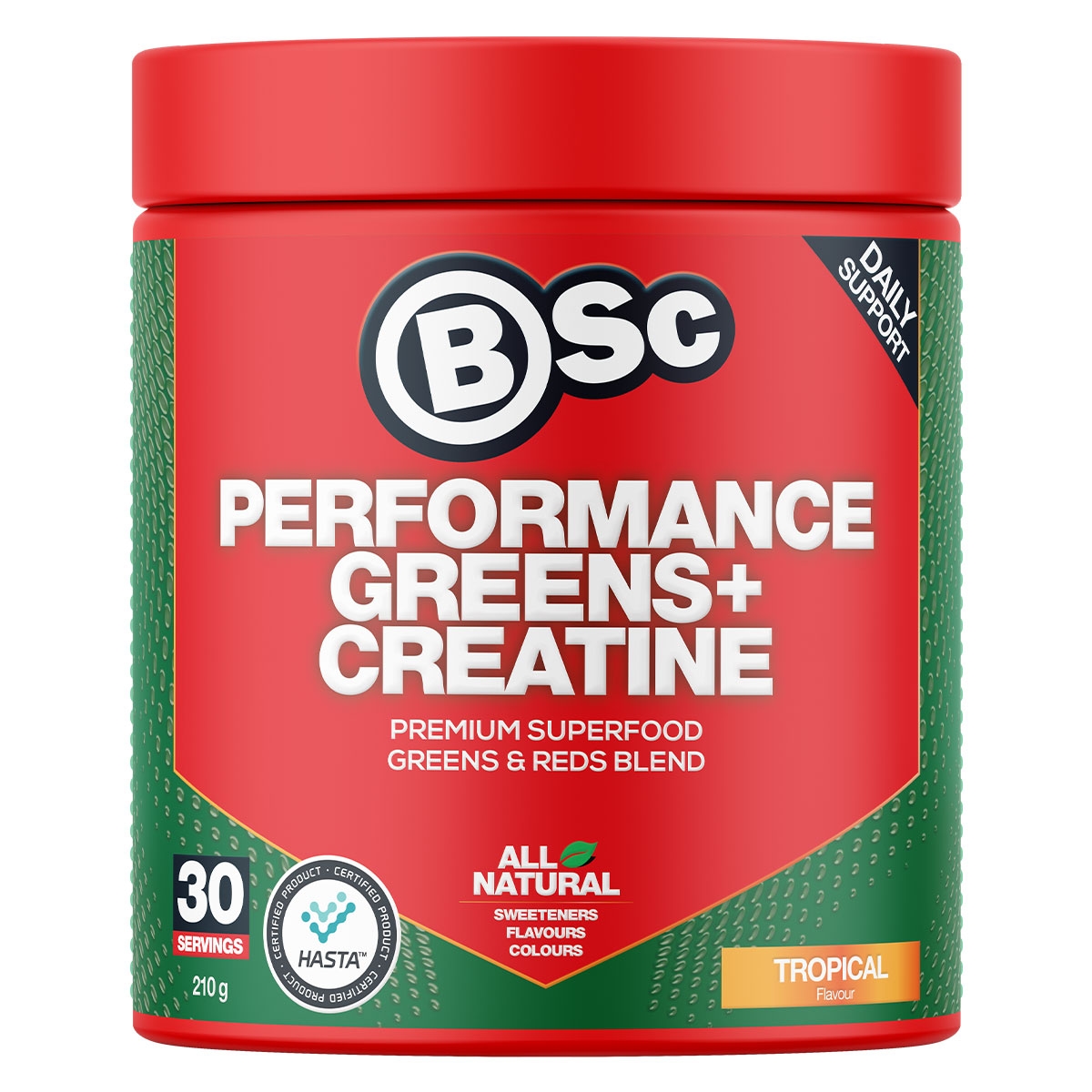 BSc Performance Greens + Creatine Tropical 210g | Healthylife