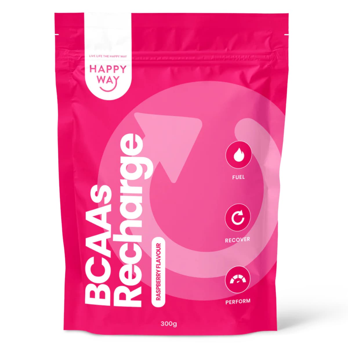 Happy Way Bcaa Powder Raspberry 300g | Healthylife