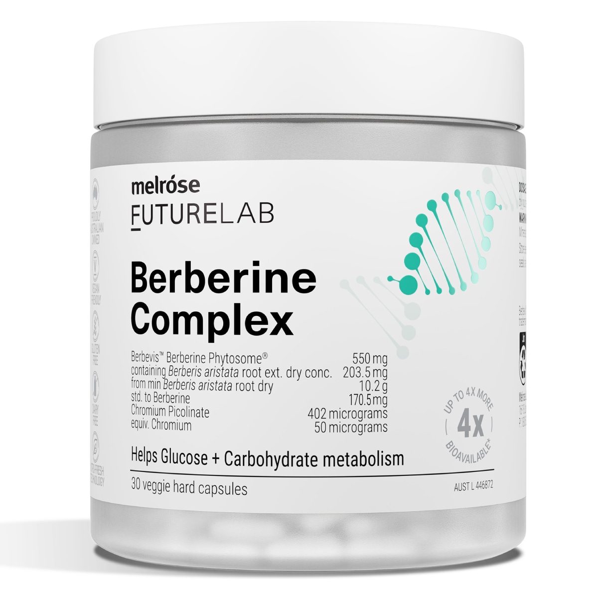 Melrose FutureLab Berberine Complex 30 Capsules | Healthylife