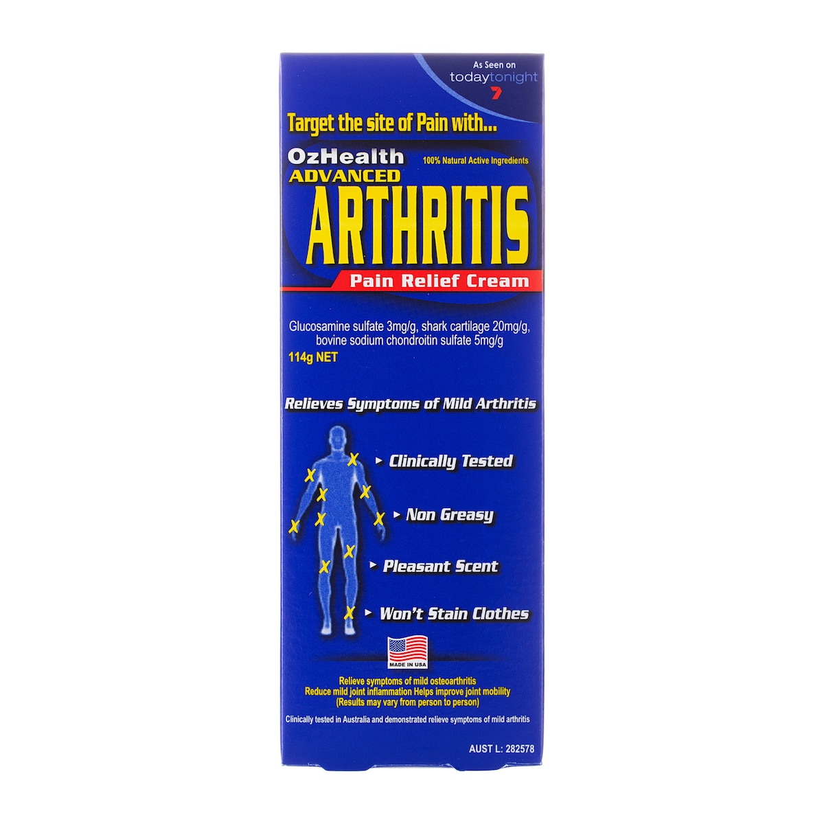 Ozhealth Arthritis Pain Relief Cream 114g | Healthylife