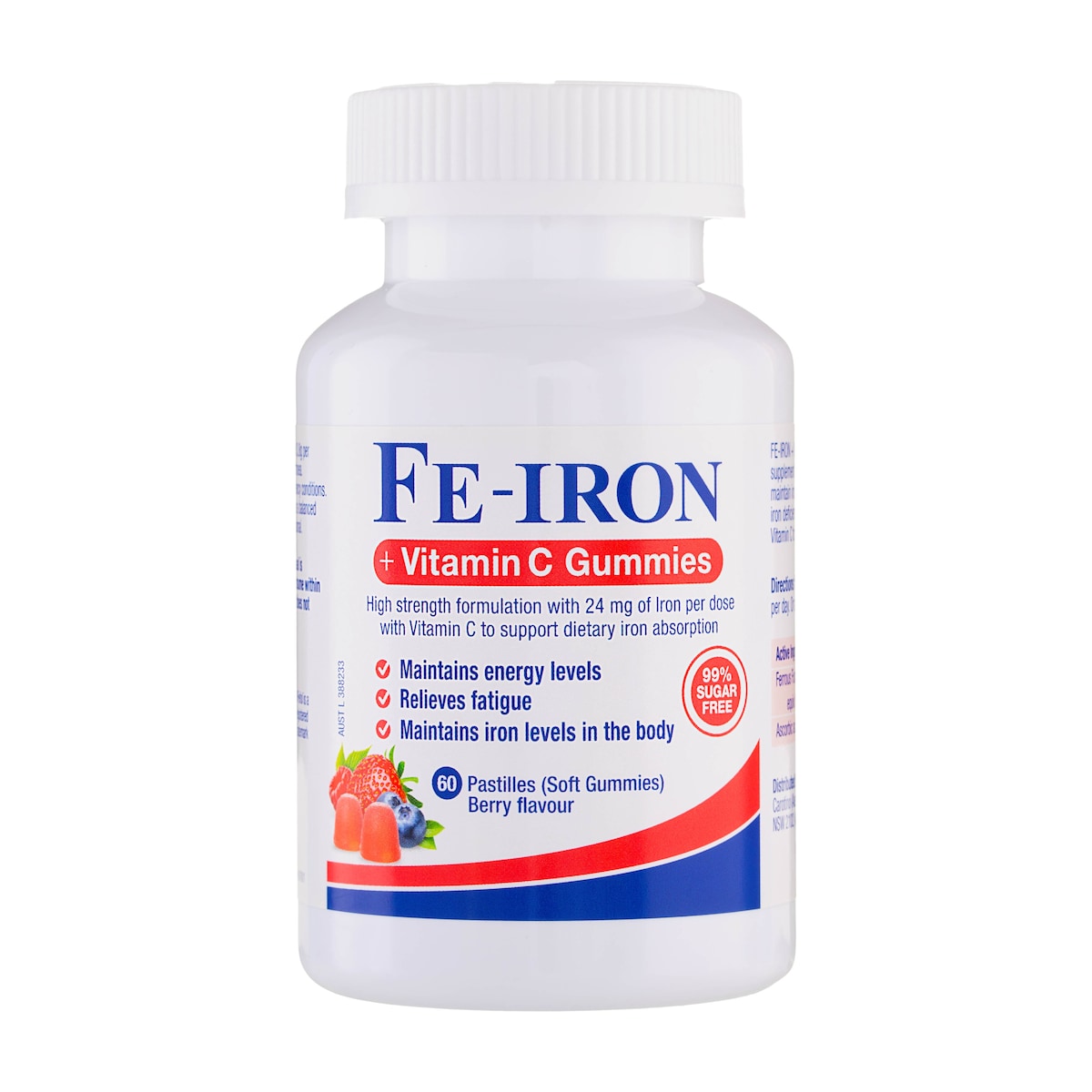 Fefol Fe-Iron + Vitamin C Gummies 60 Pack | Healthylife