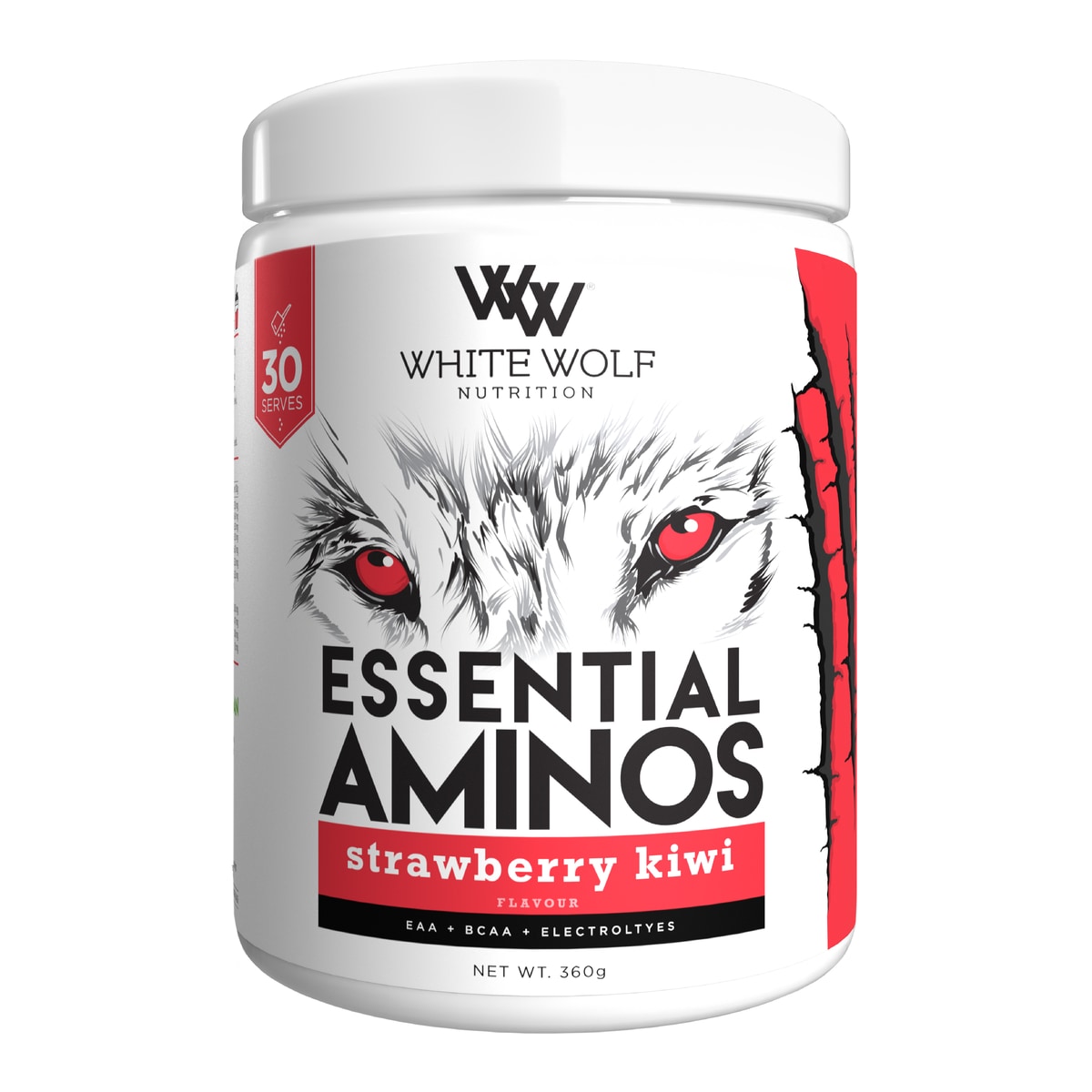 White Wolf Nutrition Aminos Strawberry Kiwi 360G | Healthylife