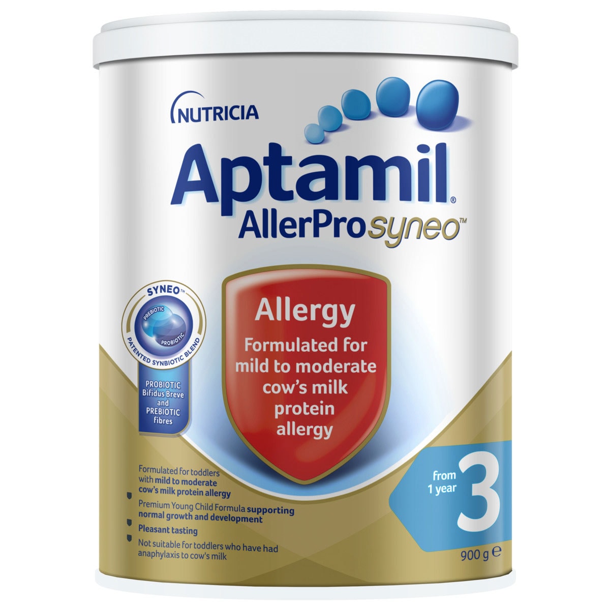 Aptamil AllerPro Syneo Allergy Premium Toddler Milk Drink Stage 3 900g ...