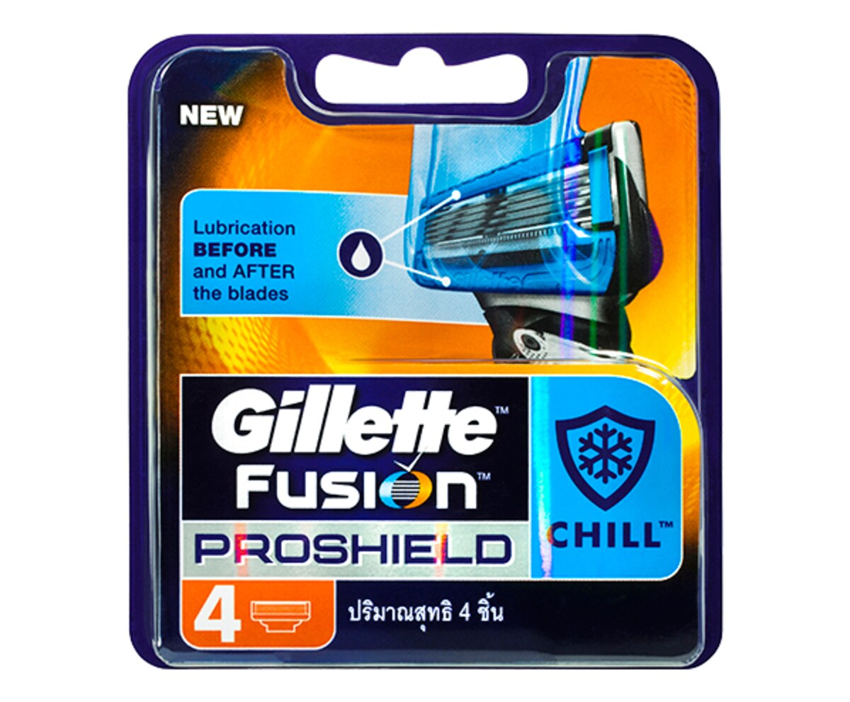 Gillette Fusion Proshield Chill Replacement Cartridges 4 Pack
