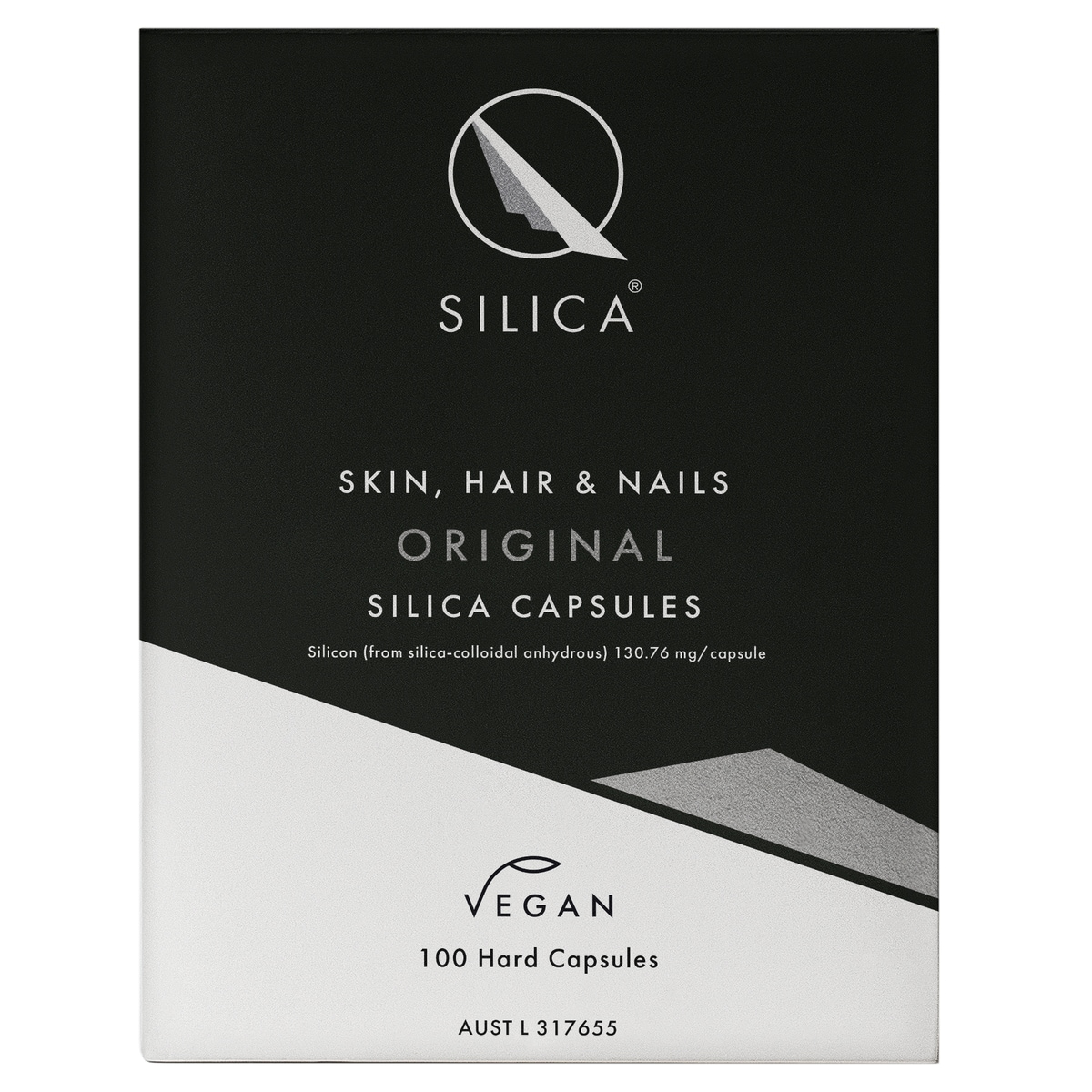 Qsilica Skin Hair & Nails Original 100 Hard Capsules | Healthylife