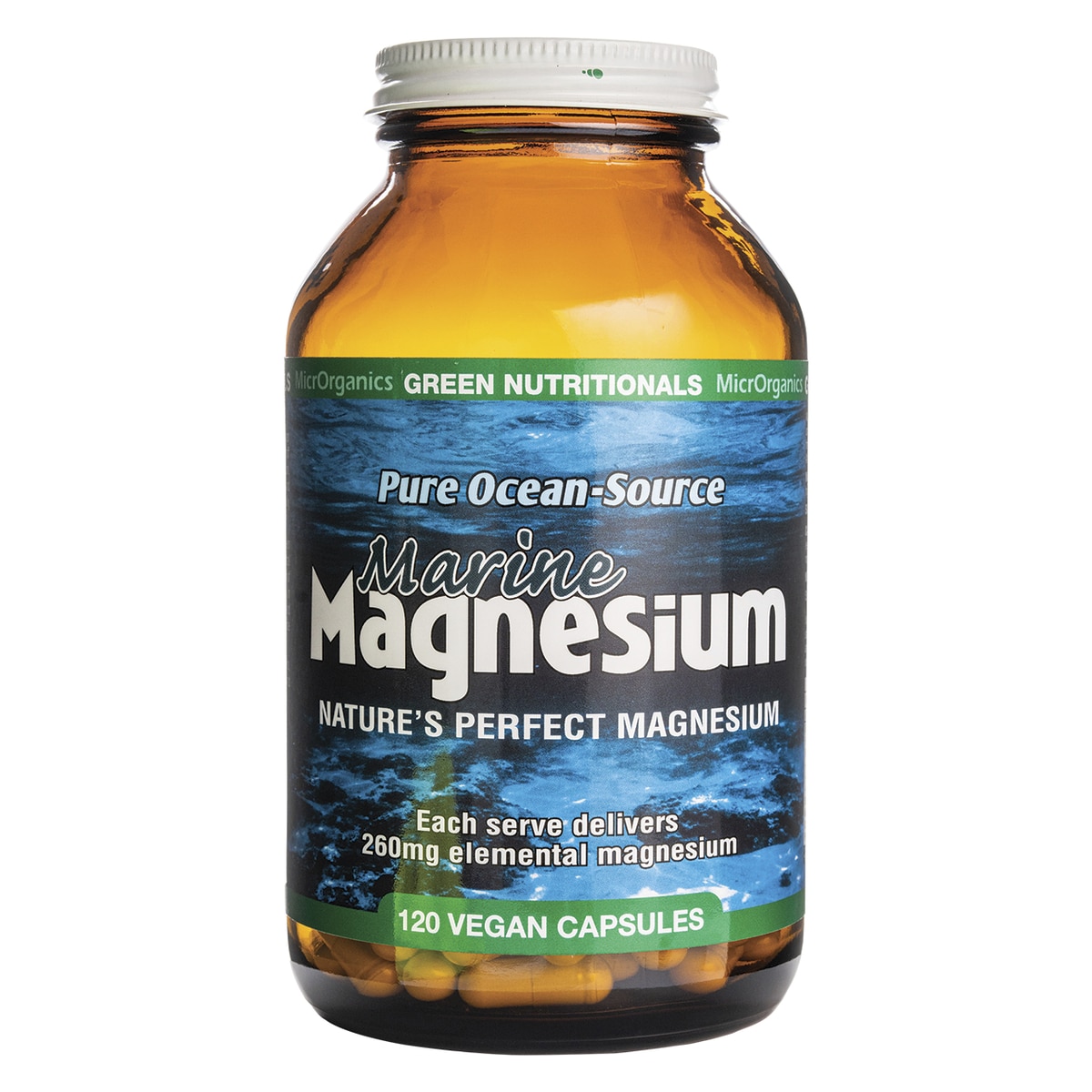 Green Nutritionals Marine Magnesium 120 Vege Caps | Healthylife