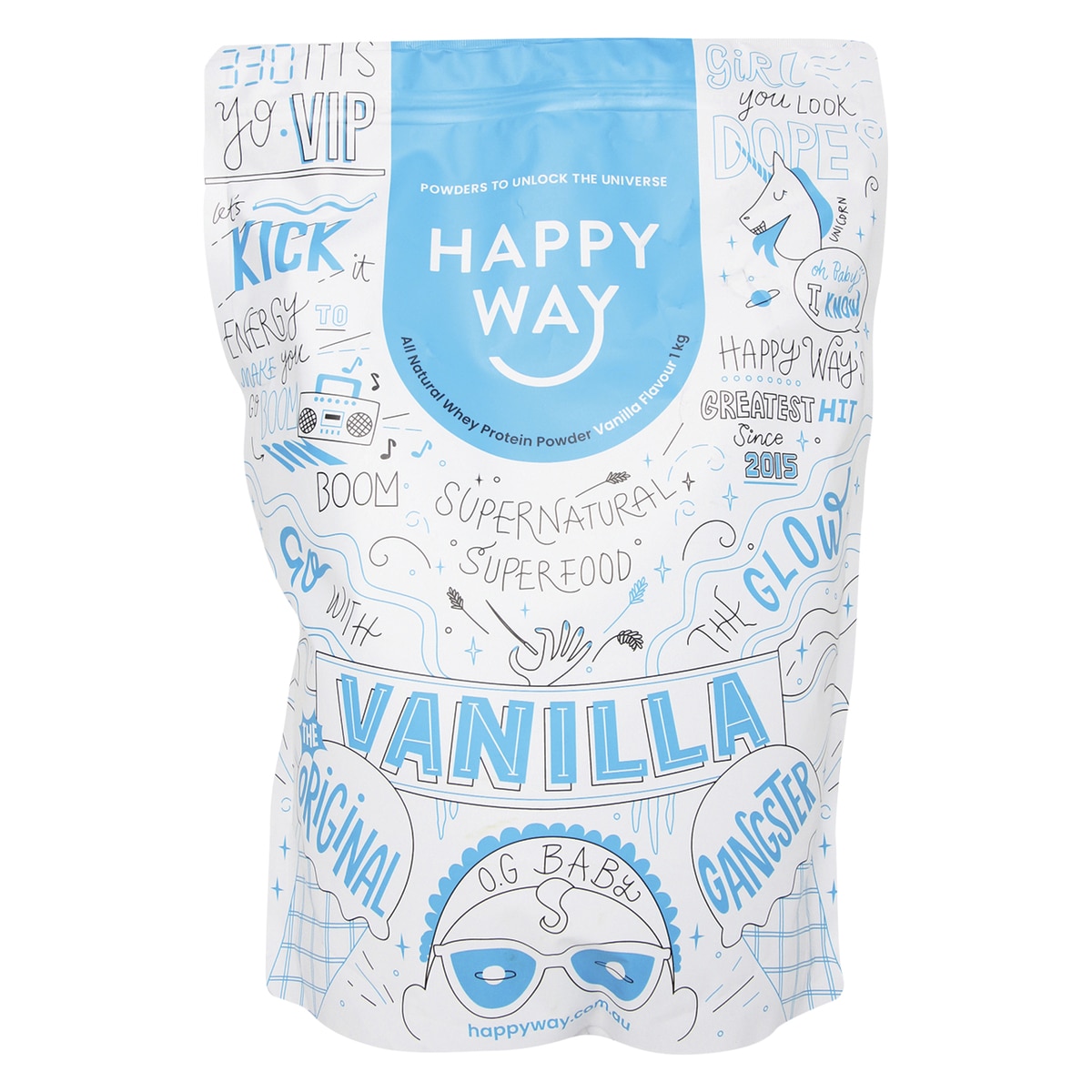 Happy Way Whey Protein Powder Vanilla 1kg | Healthylife