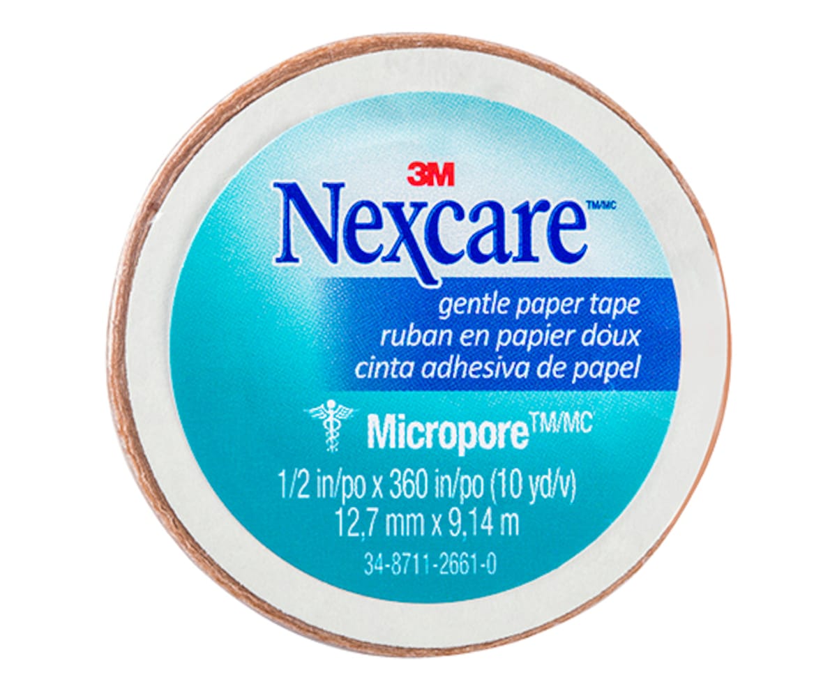 Nexcare Micropore Gentle Paper Tape Tan 12.5mm x 9.1m 1 Roll