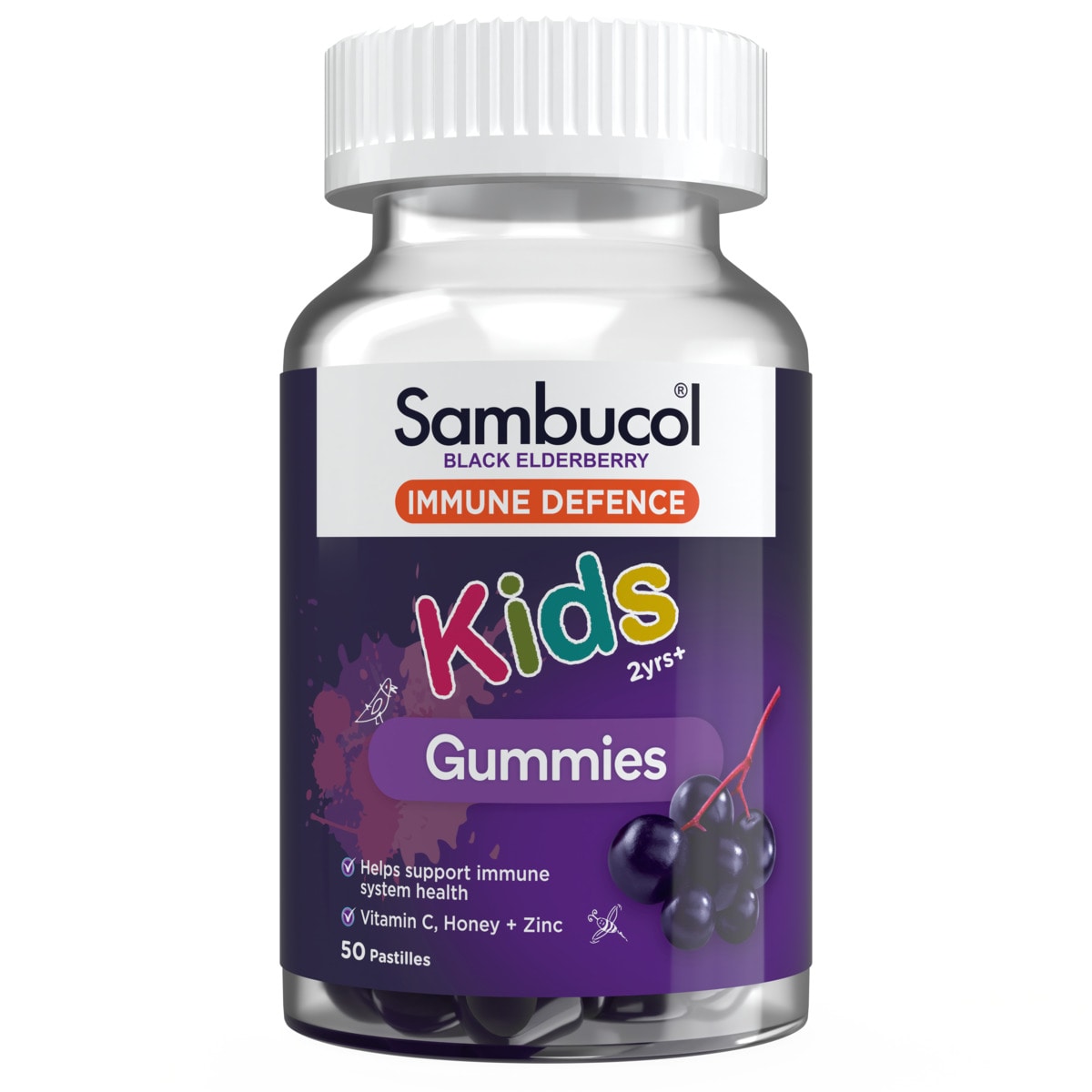 Sambucol Kids Immune Defence Gummies 50 Pack | Healthylife