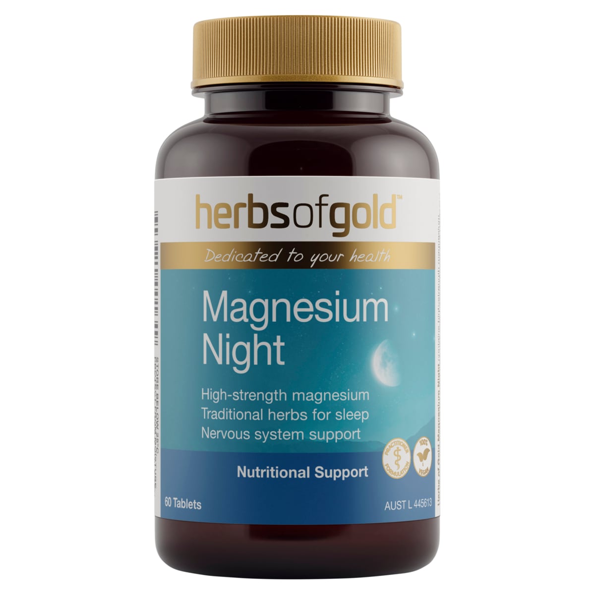 Herbs of Gold Magnesium Night 60 Tablets | Healthylife