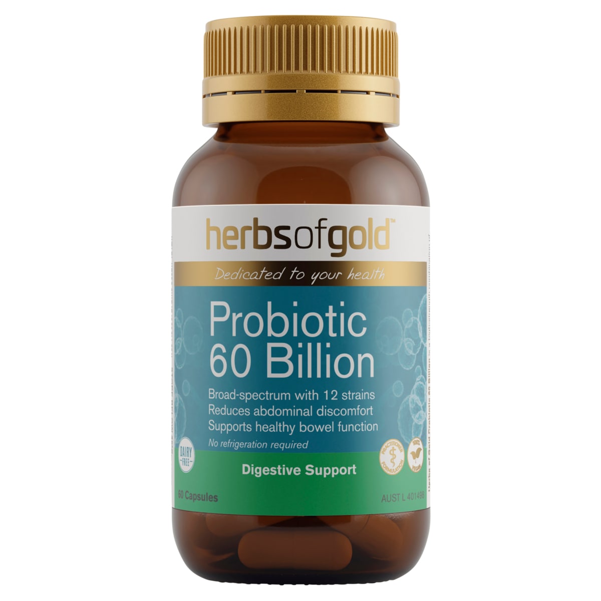 Herbs of Gold Probiotic 60 Billion 60 Capsules | Healthylife
