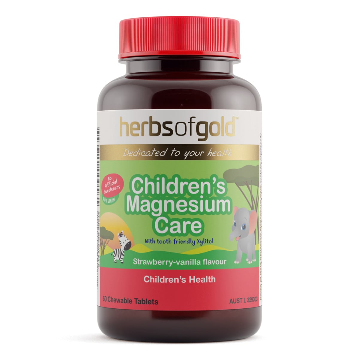 Herbs of Gold Childrens Magnesium Care 60 Tablets | Healthylife