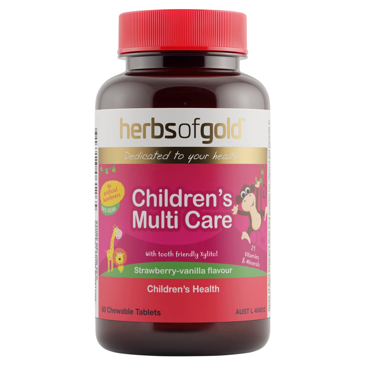 Herbs of Gold Childrens Multi Care 60 Chewable Tablets | Healthylife
