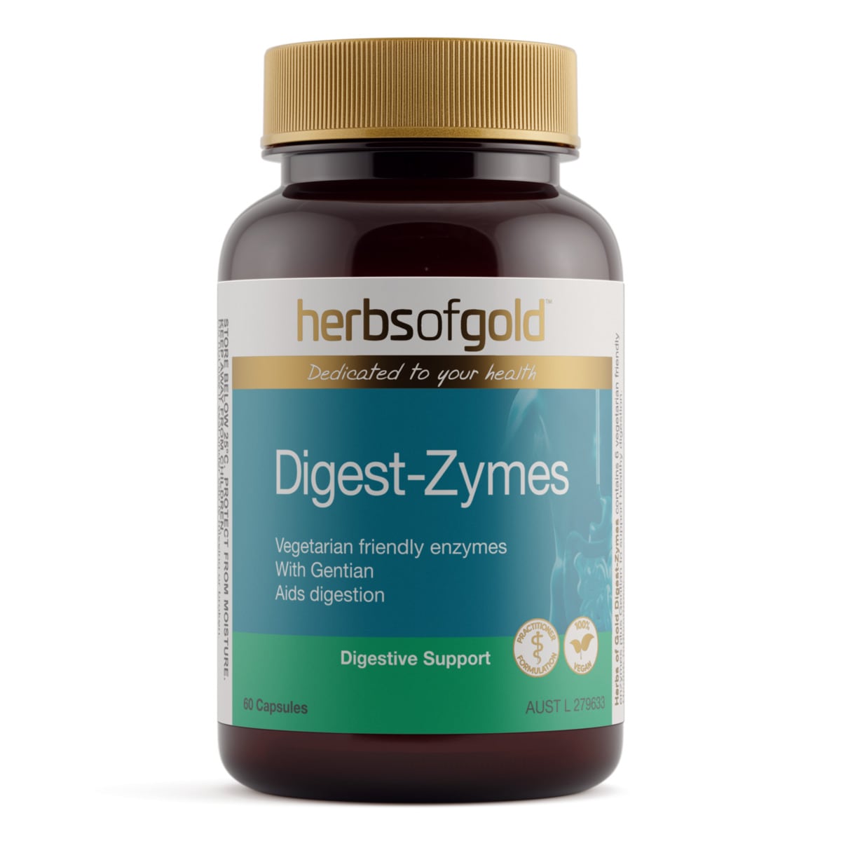 Herbs of Gold Digest-Zymes 60 Capsules | Healthylife