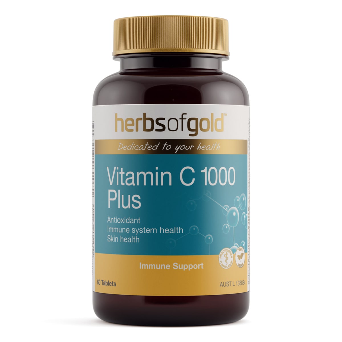 Herbs of Gold Vitamin C 1000 Plus 60 Tablets | Healthylife