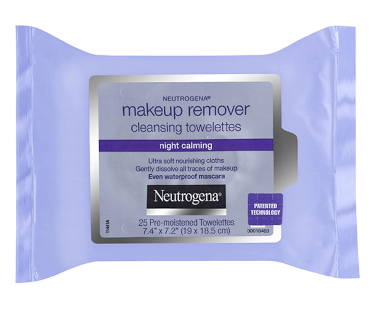 Neutrogena MakeUp Remover Cleansing Towelettes Night Calming 25 Wipes