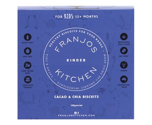 Franjos Kitchen Kinder Cacao & Chia Biscuits 140g