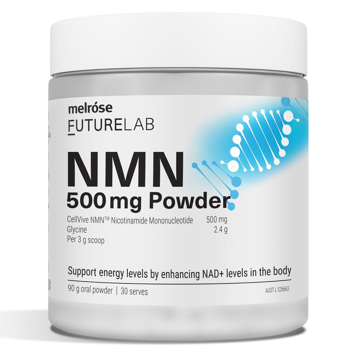 Melrose Futurelab 500mg NMN Powder 90g | Healthylife