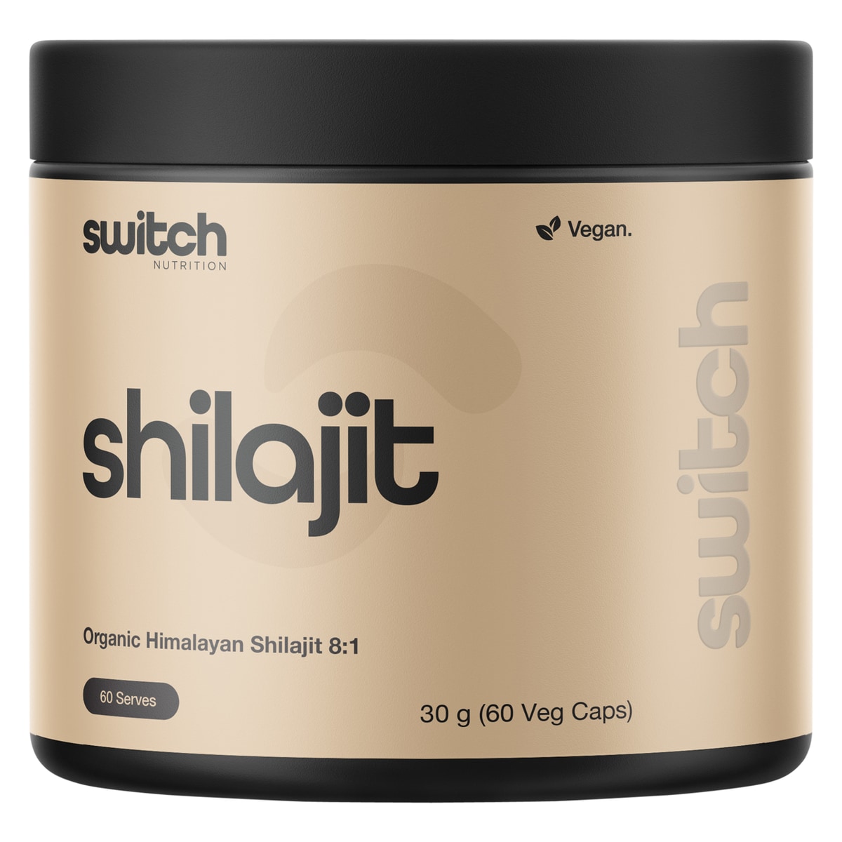 Switch Nutrition Organic Himalayan Shilajit 8:1 - 60 Capsules | Healthylife