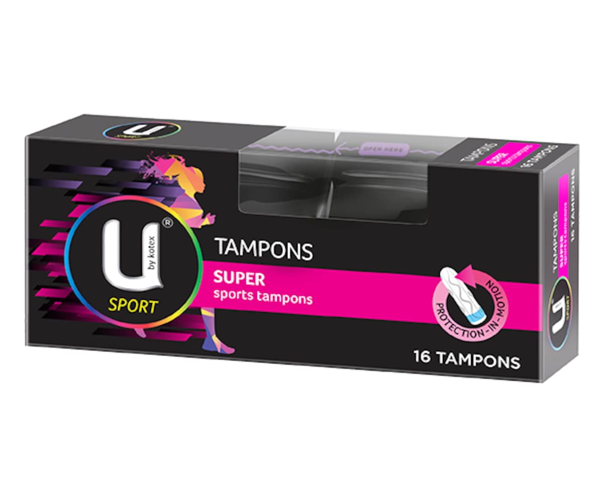 U by Kotex Sport Super Tampon 16 Pack