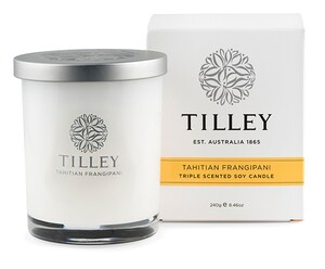 Tilley Scented Soy Candle Tahitian Frangipani 240g