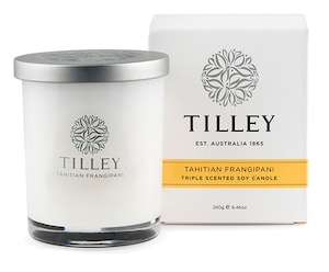 Tilley Scented Soy Candle Tahitian Frangipani 240g