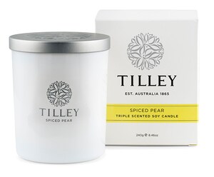 Tilley Scented Soy Candle Spiced Pear 240g