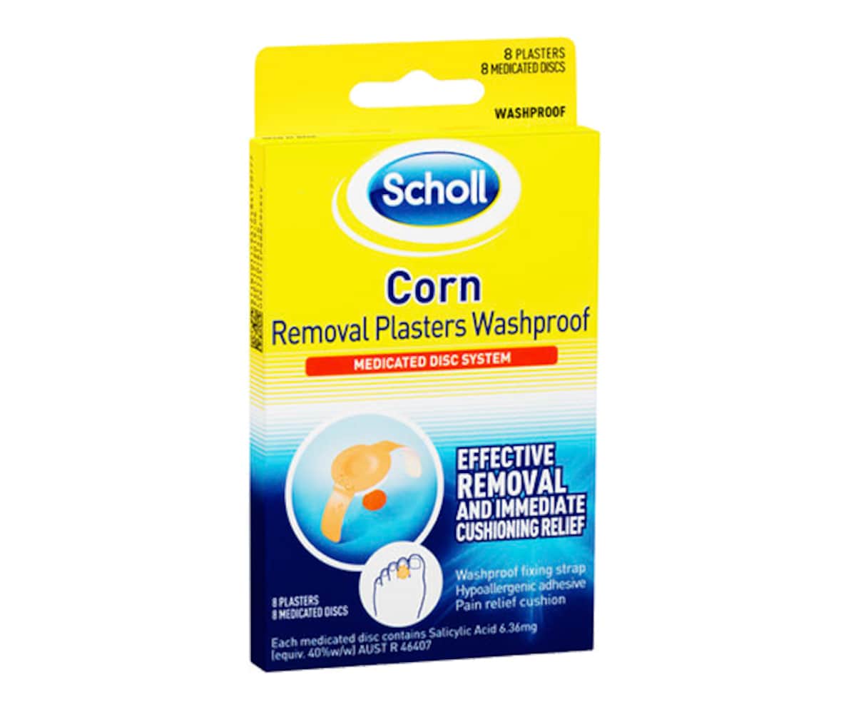 Scholl Corn Removal Plasters Washproof 8 Pack