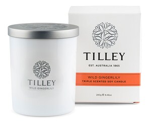 Tilley Scented Soy Candle Wild Gingerlily 240g