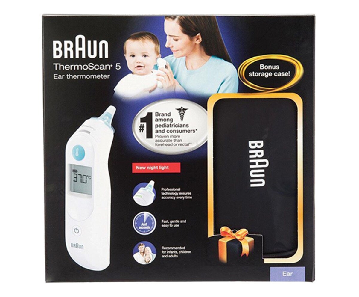 Braun ThermoScan 5 IRT 6030 Thermometer + Protective Case