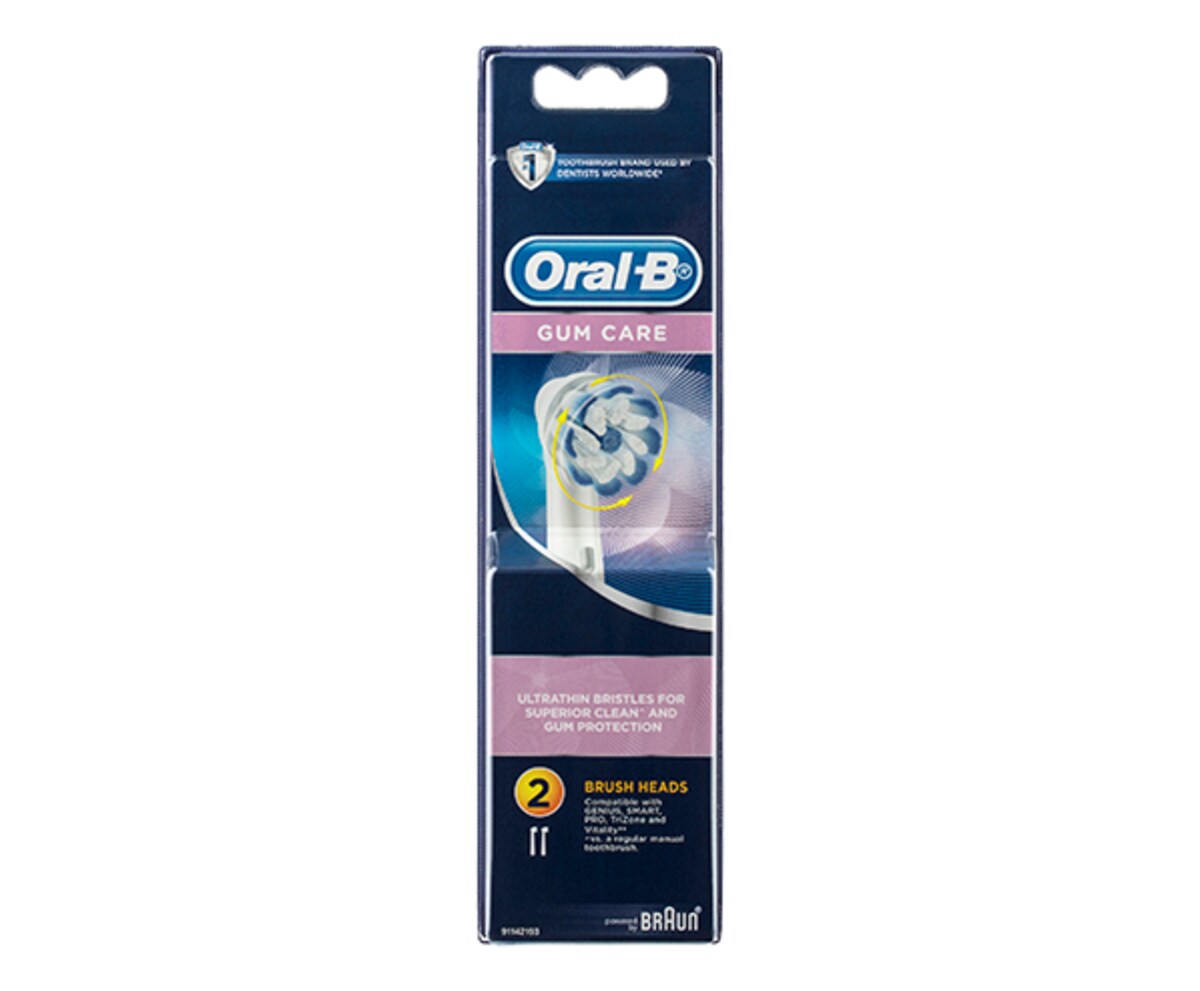 Oral B Gum Care Replacement Toothbrush Heads 2 Pack
