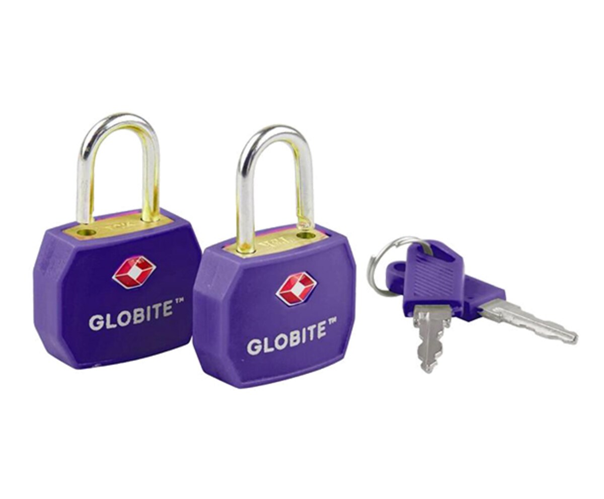 Globite TSA Luggage Locks Purple 2pk