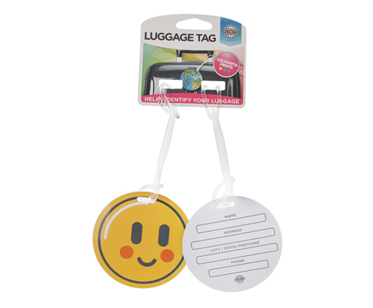 Globite Basic Luggage Tags Emoji 2pk