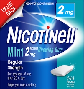 Nicotinell Chewing Gum Mint 2mg 144 Pieces
