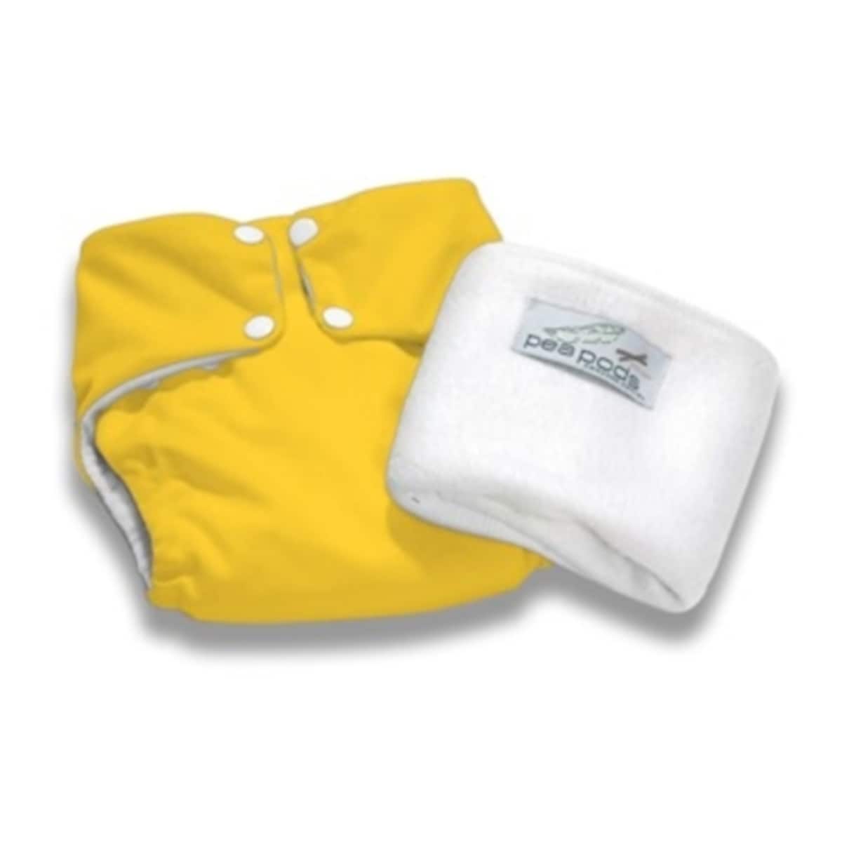 Pea Pods Reusable Nappy One Size Bright Yellow