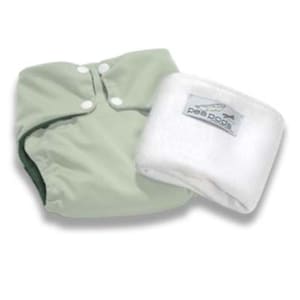 Pea Pods Reusable Nappy One Size Pastel Green