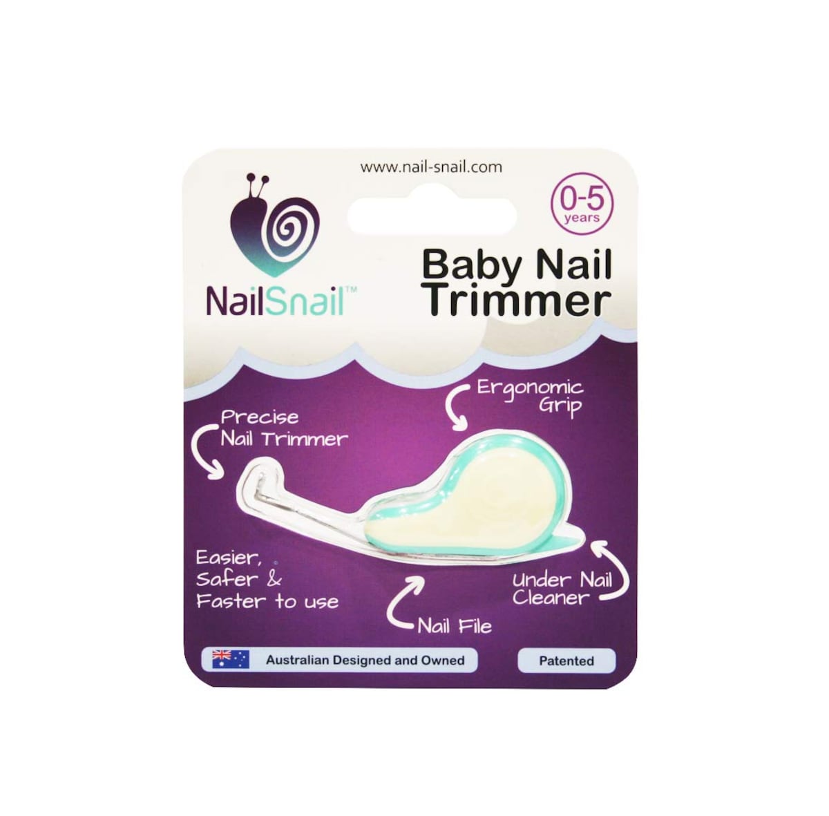 Nail Snail 3in1 Baby Nail Trimmer