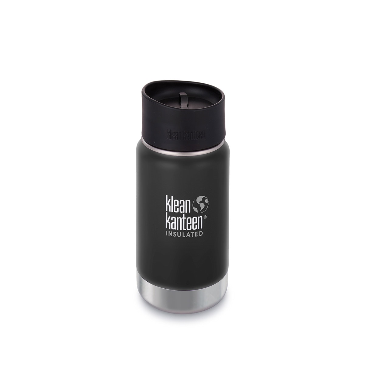 Klean Kanteen Wide Vacuum Insulated 355ml Cafe Cap Bottle Shale Black