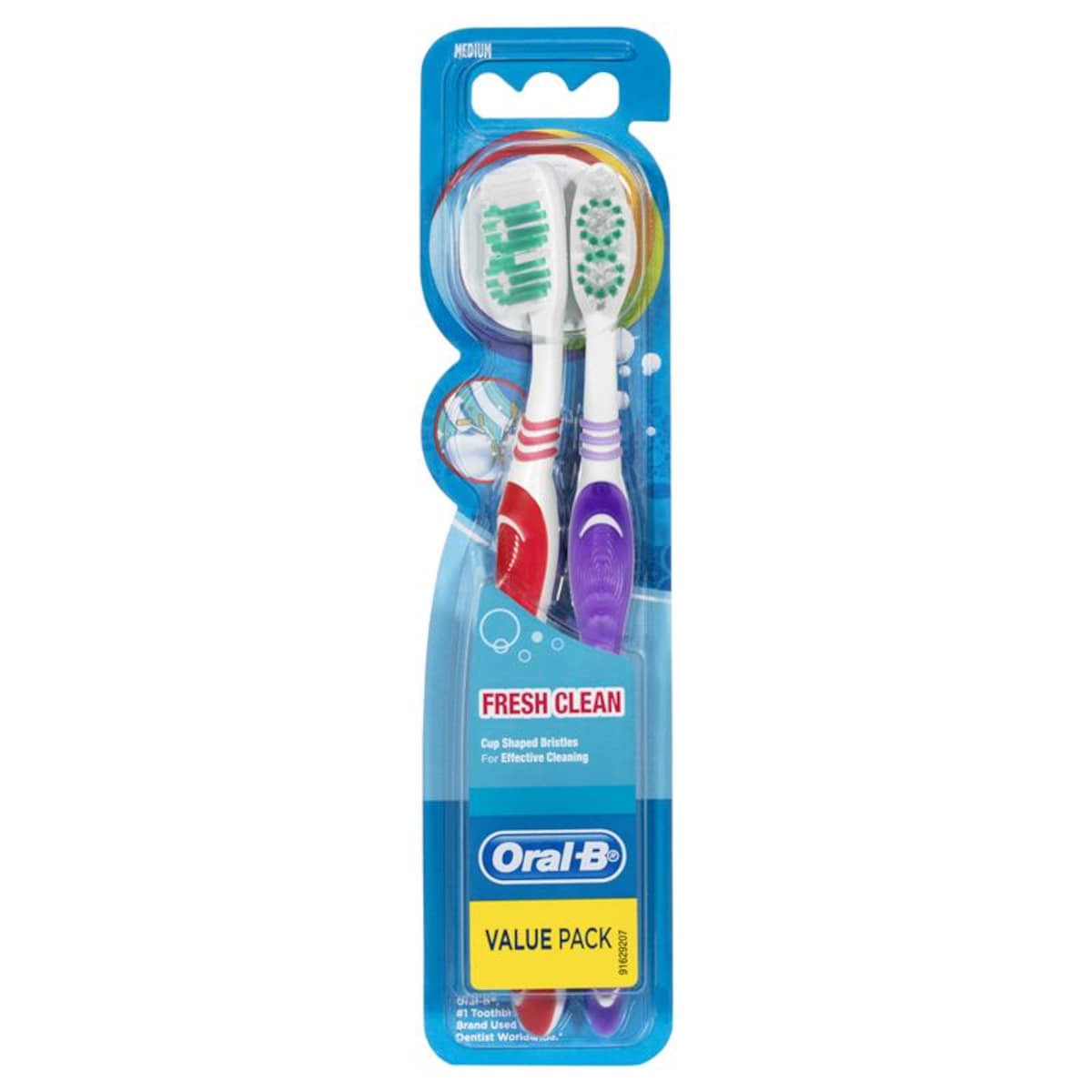 Oral B Toothbrush Fresh Clean Medium 2 Pack