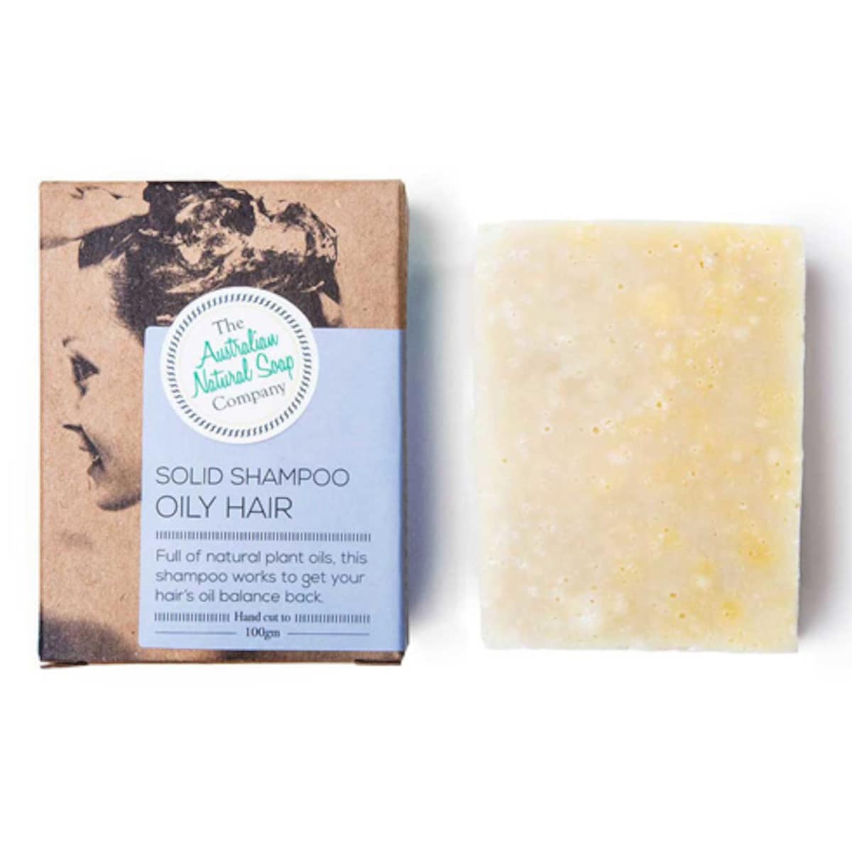 The Australian Natural Soap Company Solid Shampoo for Oily Hair 100g