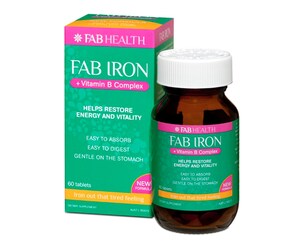 Fab Iron + Vitamin B Complex 60 Tablets